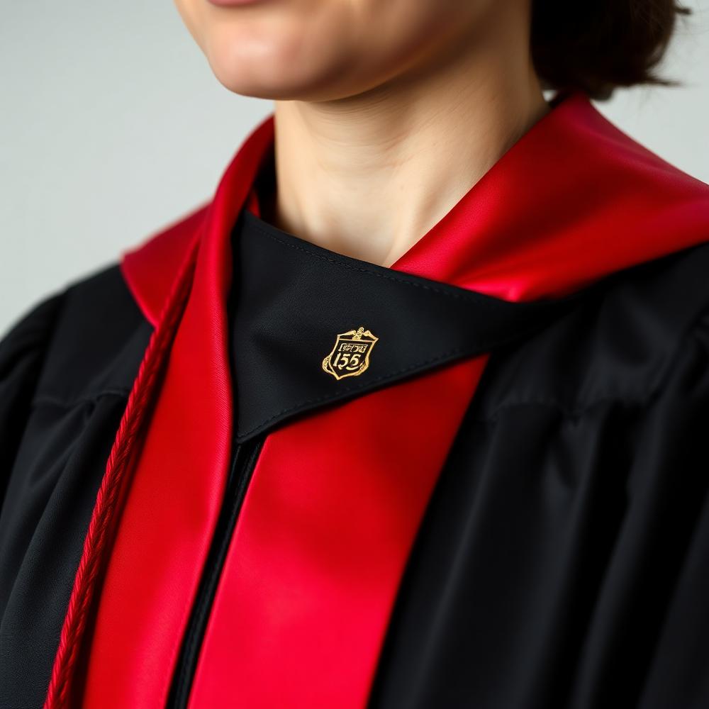 The regalia carries the weight of every scholar who came before.